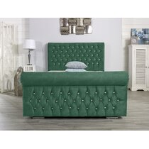 Wayfair green deals velvet bed